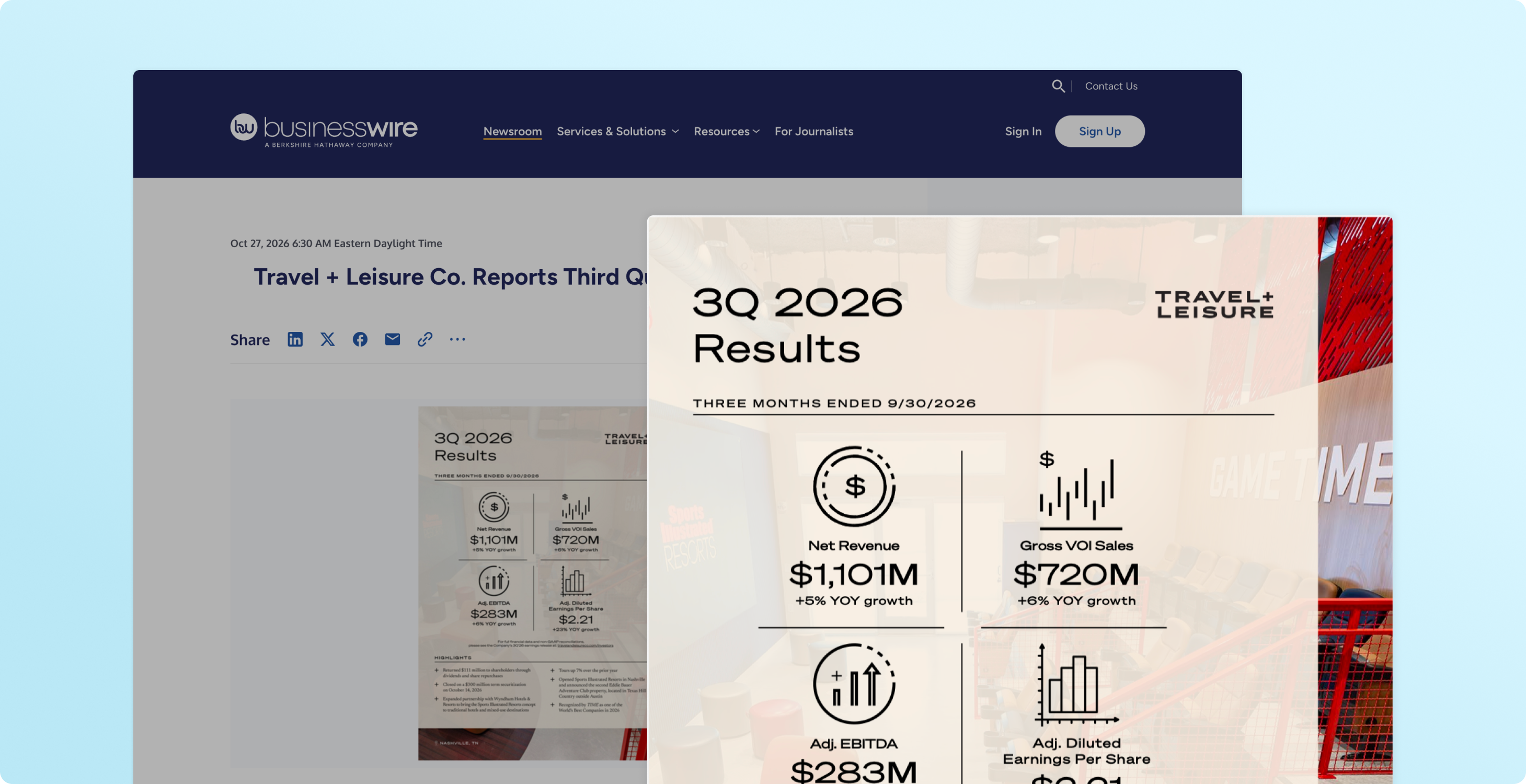 Travel + Leisure Co. Reports Third Quarter 2026 Results